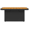 Garden Table Outdoor Table Dining Table Poly Rattan and Acacia Wood