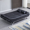 Faux Leather 3 Seater Sofa Bed Recliner Two Sleeper Sofabed Settee Couch Lounger