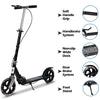 100/200mm WheelsFolding Kick Push Scooter Teens Adult Ride on Adjustable Height