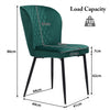 Set of 6 Dining Chairs, Kitchen Chairs, Living Room Chair with Upholstered Seat