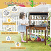 Kids Outdoor Mud Kitchen Toddlers Educational Wooden Play Kitchen Set