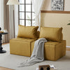 Free Combination Leather Sofa Cube with Detachable Backrest Sectional Floor Sofa