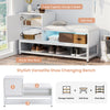 Shoe Storage Bench w/ Cabinet 10 Pair of Shoe and Cushion for Entryway Home Hall