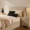 Dusk Oslo Textured Oatmeal Double Ottoman Storage Bed RRP £599