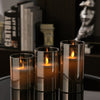 3 OR 5PCS LED Flameless Candles Remote Flickering Pillar Timer Battery Operated