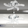 Modern Crystal Chandelier LED Ceiling Light Mini Pendant Light Living Room Epwqo