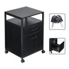 Lockable Office File Document Cabinet Standing Unit Filing Storage Trolley Keys