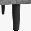 3-Seater Sofa 189CM For Living Room Fabric Upholstered Couch, Light Grey