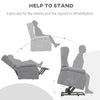 Electric Power Lift Fabric Recliner Chair with Remote Control for the Elderly