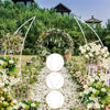2pcs Moon Gate Wedding Party Arch Frame Moon-Shaped Iron Stand Backdrop Props UK