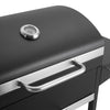 Charcoal Barbecue Grill with Shelves&Wheels Portable Outdoor Camping BBQ Trolley