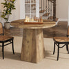 Round Dining Table for 2-4 Person, 31.5 Inch Farmhouse Small Kitchen Table