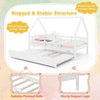Single Size Daybed Frame Kids House Bed Wooden Platform Bed