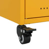 TV Cabinet Stand Unit - Mustard Yellow Cold-rolled Steel Media Console B8F6