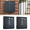 Lockable Metal Secure Mailbox Letter Post Box Wall Hanging Garden Gate Ornament
