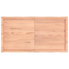Camerina Table Brown 120x60x4 Treated Solid Wood Oak Live ,Table P9D5