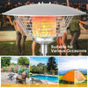 Portable Patio Tabletop Heater 11000 BTU Outdoor Propane Gas Heater