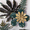 Metal Wall Art Flower Hangings Wall Sculptures Livingroom Decor Ornament 33*21in
