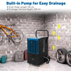 66 L/Day Commercial Dehumidifier Crawl Space Dehumidifier w/Pump & Drain Hose