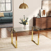 Glass Top Dining Dinner Table and 4/6/8 Dining Chairs Set Kitchen Home Furniture