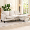 3 Seater Sofa Corner Sofa Sectional Sofa Couch with Reversible Chaise Beige