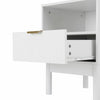 1 Drawer Wooden Bedroom Bedside Cabinet Open Storage Shelf Nightstand Side Table