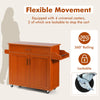 Kitchen Island Cart Rolling Storage Trolley Cart Kitchen Serving Utility Trolley