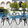 Garden Bistro Set Outdoor Table Chairs Aluminium Patio Lawn Furniture