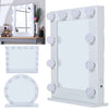 Hollywood Mirror with Light Dressing Room Table Illuminated White Vanity Mirror