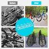 5 Bike Rack Steel Bicycle Floor Parking Stand, Cycling Garage Storage Organizer