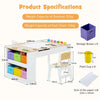 Multi-functional Child Study & Play Table Toddler Craft & Activity Table Set