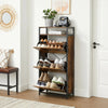 Shoe Cabinet With 3 Flip Doors, Storage Rack with Open Compartment LBS101B01