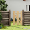 Lattice Wooden Picket Garden Gate Flat Top Pedestrian Side Gates Solid Pine Door