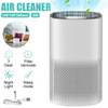 Air Purifiers HEPA Filter 3 Speed Auto Dust Smoke Odor Pet Home USB Air Cleaner