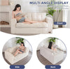 2 Seater Floor Sofa Corduroy Bean Bag Loveseat Armrests Living Room