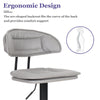 FATIVO Set of 2 Kitchen Bar Stool Double Padded Seat Chair Adjustable Barstools