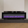 Electric Fire Wall Mounted Fireplace Freestanding Heater 9 LED Flame Dimmable