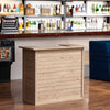 Rustic Pine Wooden Garden Mini Bar Home Drinks Bar Counter Table Reception Desk