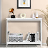 Industrial 2-Tier Console Table Entryway Hallway Rustic Sofa Side Table