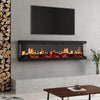 LED Fireplace Media Wall Fire Wall Mounted / Insert Media Electric Heater 50inch