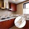 Peel Stick Floral Pattern Waistline Wallpaper Tile Sticker Skirting Border Decor