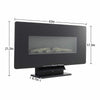 Electric Wall Mounted/Free Standing LED Fireplace 7 Colour Flames Fire Heater UK