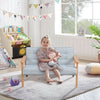 Toddler Children Upholstered Chair 2-Seater Mini Kids Sofa Linen Padded Armchair