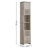 Modern Bathroom Cupboard Tall Cabinet Corner Shelf Rack Storage Unit SpaceSaving