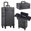 3 IN 1 Makeup Trolley Beauty Trolley Case Drawers Hairdressing Case on Wheels