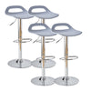 Set of 2/4/6 Plastic Bar Stools for Breakfast Kitchen Barstool Chair