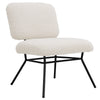 Teddy Wool Fabric Upholstered Accent Chair Living Room Bedroom Lounge Armchair