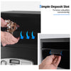 Security Safe Box Electronic Digital Keypad Deposit Lock Safe Box Cabinet w/Keys