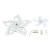Modern Ceiling Fan with Smart LED Light Remote Control 6 Speeds 3 Color Dimmable