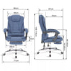 Executive Office Chair Swivel Recliner Computer Desk Gaming Chair with Footrest